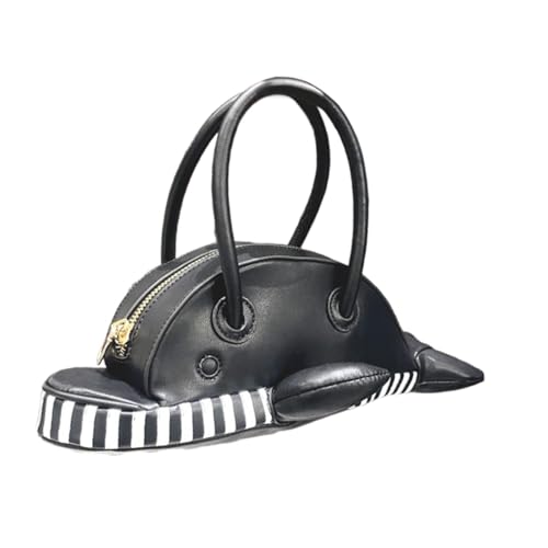 perfeclan Tierförmige Handtasche kleines Pu für Frauen Geburtstagsgeschenk süße Tasche, Schwarz perfeclan Tierförmige Handtasche kleines Pu für Frauen Geburtstagsgeschenk süße Tasche, Schwarz von Perfeclan