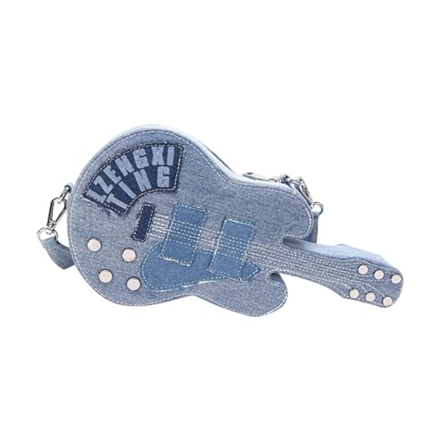 perfeclan Umhängetasche in Gitarrenform, Geschenk für Damen, Umhängetasche zum Einkaufen, Pendeln, Sommer von Perfeclan