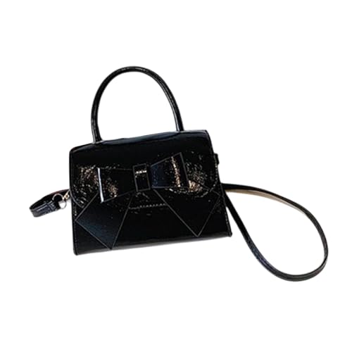 perfeclan Umhängetasche kleine Einkaufstasche für Frauen für Geburtstagsreisen im Freien im Freien, Schwarz von Perfeclan