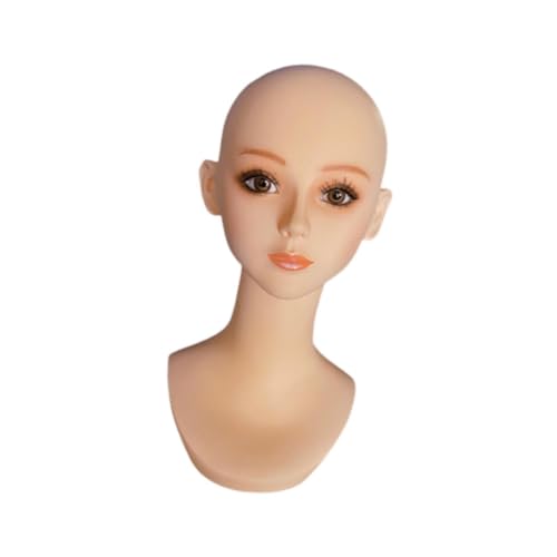 perfeclan Weibliche Schaufensterpuppe Head Perücken Kopf Mehrzweck realistische Perücke Display Stand Manikin Head Büste für Ohrringe Brille Displayy Displayiny, Style A von Perfeclan
