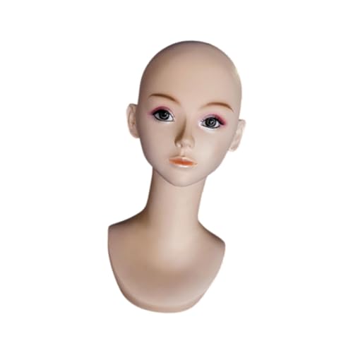 perfeclan Weibliche Schaufensterpuppe Head Perücken Kopf Mehrzweck realistische Perücke Display Stand Manikin Head Büste für Ohrringe Brille Displayy Displayiny, Style B von Perfeclan