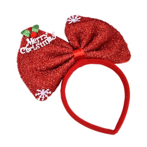 perfeclan Weihnachtsschleifen-Stirnband, Haarreif mit Schleife, Weihnachts-Haarreif für Frauen und Mädchen, Cosplay-Party, Schulveranstaltungen, Rot perfeclan Weihnachtsschleifen-Stirnband, Haarreif mit Schleife, Weihnachts-Haarreif für Frauen und Mädchen, Cosplay-Party, Schulveranstaltungen, Rot von Perfeclan