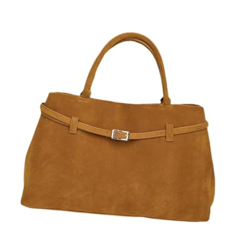 perfeclan Wildleder -Einkaufstasche für Frauen Slouchy Mode Hobo Handtasche große Kapazität Wildleder Geldbeutel, Ginger von Perfeclan
