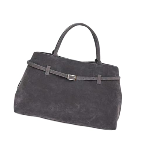 perfeclan Wildleder -Einkaufstasche für Frauen Slouchy Mode Hobo Handtasche große Kapazität Wildleder Geldbeutel, Grau von Perfeclan