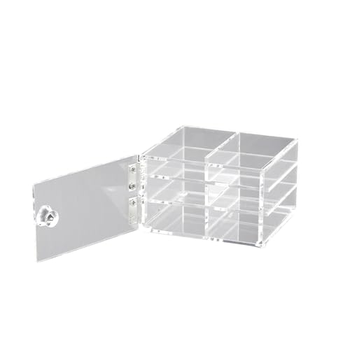 perfeclan Wimpern Display Box Falsche Wimpern Organizer 3 Schichten Staubdicht Kompakte Multifunktionale Lash Display Container für von Perfeclan