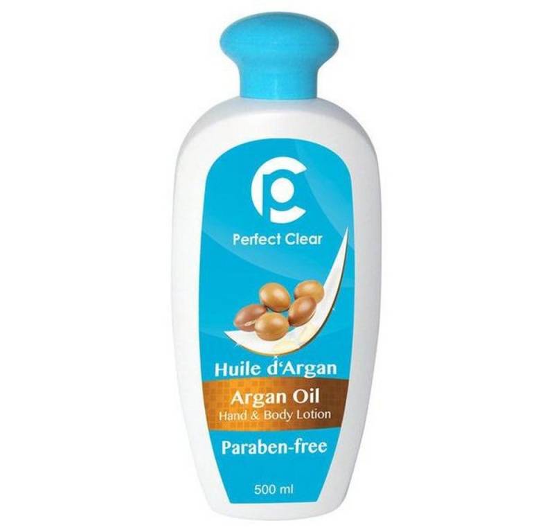 Perfect Company Bodylotion Perfect Clear Argan Oil Hand & Body Lotion, Paraben free 500ml von Perfect Company