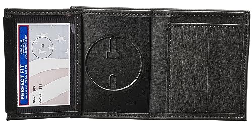 Passgenauer runder US-Marschall-Badge-Halter (5,4 cm versenkter runder Ausschnitt, Aussparung PF281) von Perfect Fit Shield Wallets