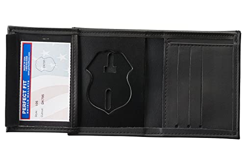 Perfect Fit Shield Wallets ATF Special Agent Badge Wallet Black Leather Hidden Badge and ID Holder (Cutout dk 795) von Perfect Fit Shield Wallets