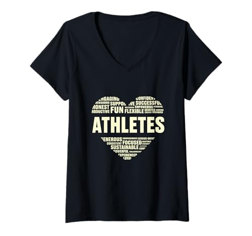 Damen Fakten zum Liebesherz Sportler lieben das Sportleben Ich liebe Sport T-Shirt mit V-Ausschnitt Damen Fakten zum Liebesherz Sportler lieben das Sportleben Ich liebe Sport T-Shirt mit V-Ausschnitt von Perfect Job Lover Heart Gift Design