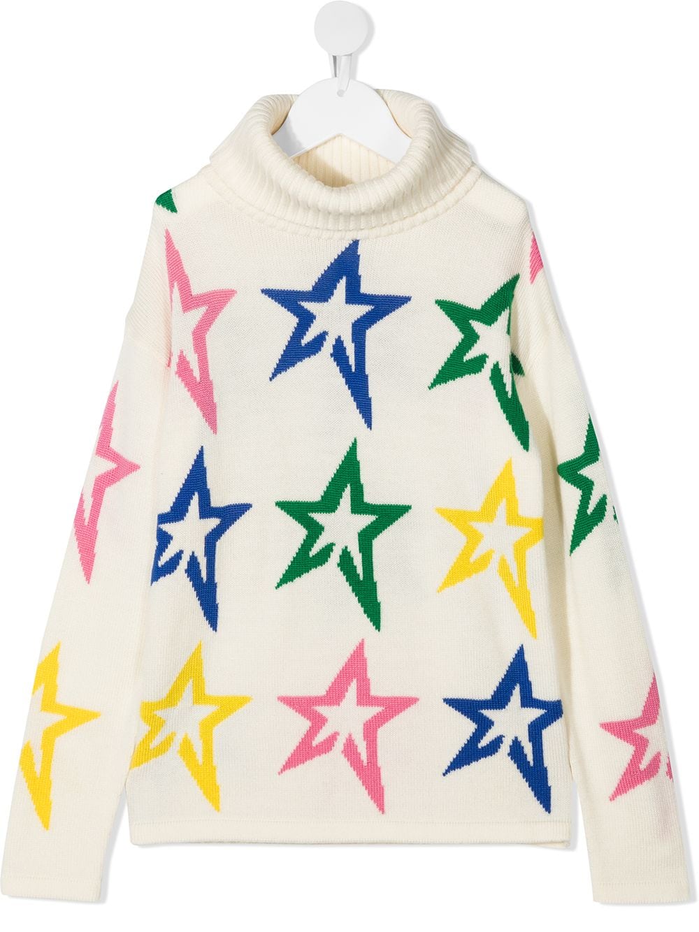 Perfect Moment Kids Gestrickter Pullover mit Sternen - Nude von Perfect Moment Kids