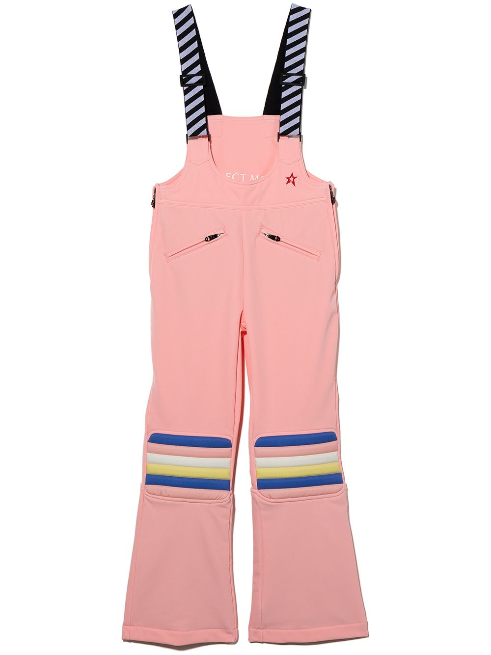 Perfect Moment Kids Latzhose in Colour-Block-Optik - Rosa von Perfect Moment Kids