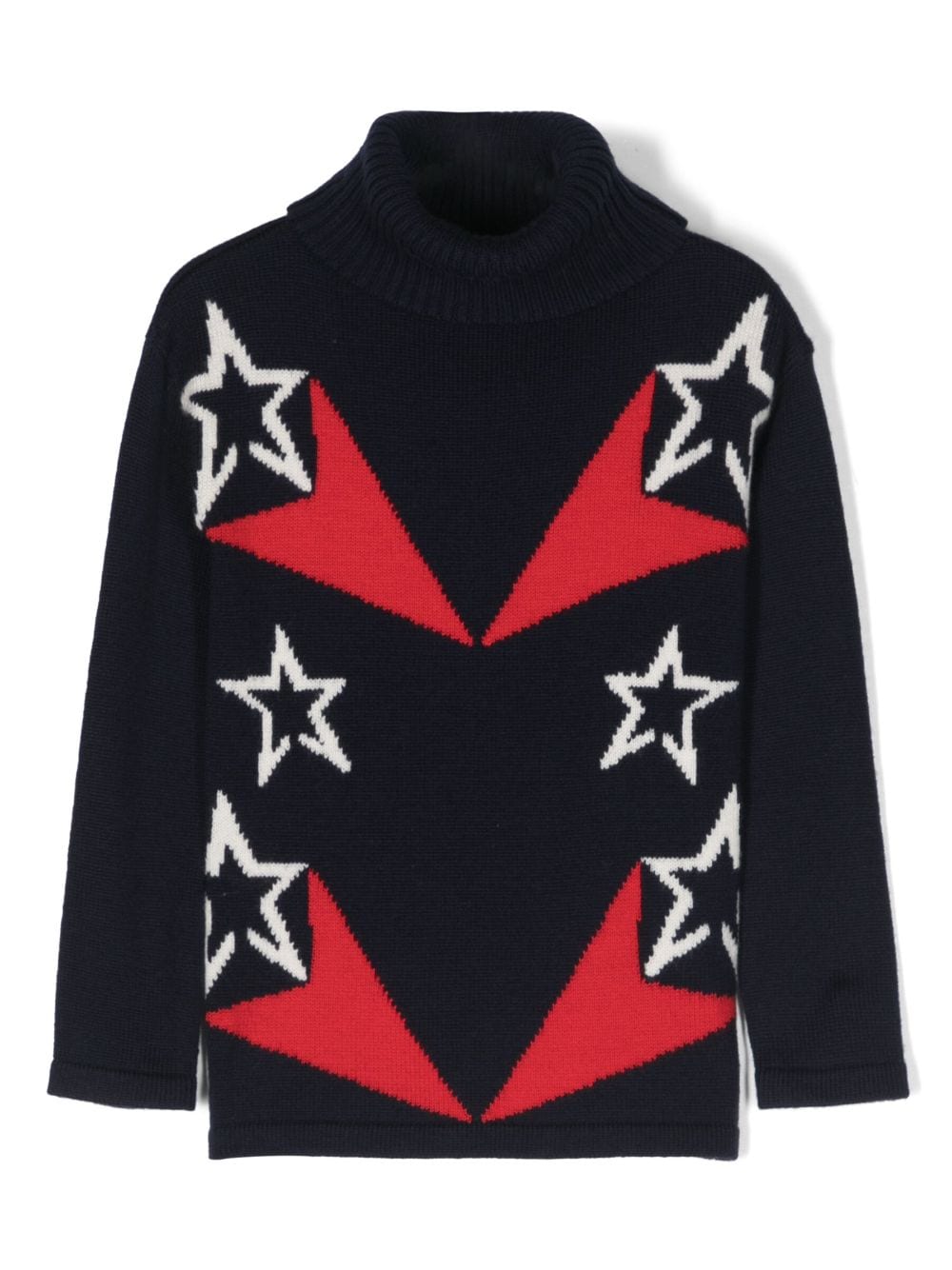 Perfect Moment Kids Shooting Star Intarsien-Pullover - Blau von Perfect Moment Kids