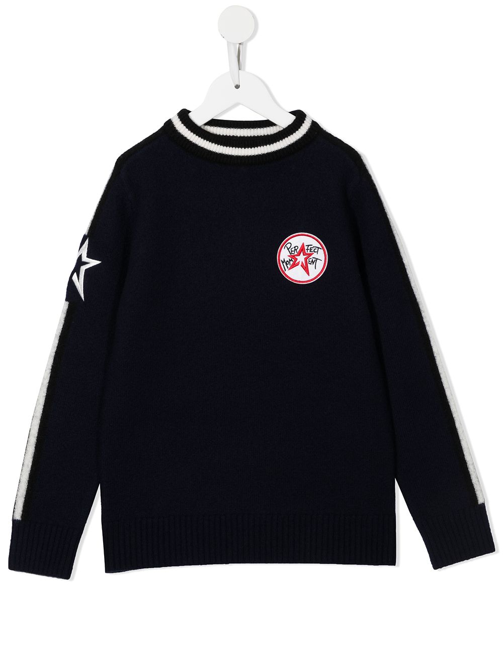 Perfect Moment Kids Strickpullover mit Logo-Patch - Schwarz von Perfect Moment Kids