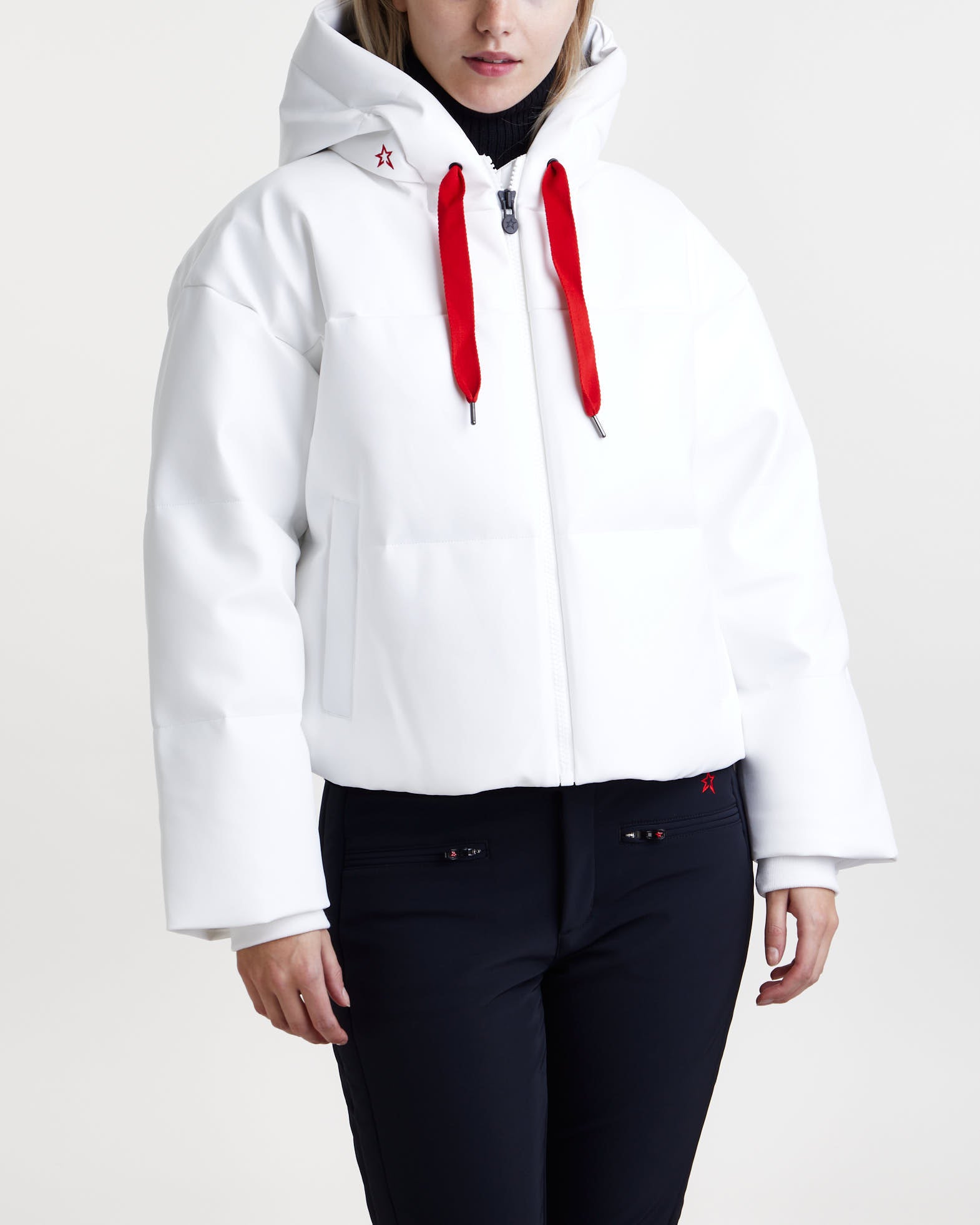 Perfect Moment Jacket Taos Faux-Leather Down White von Perfect Moment