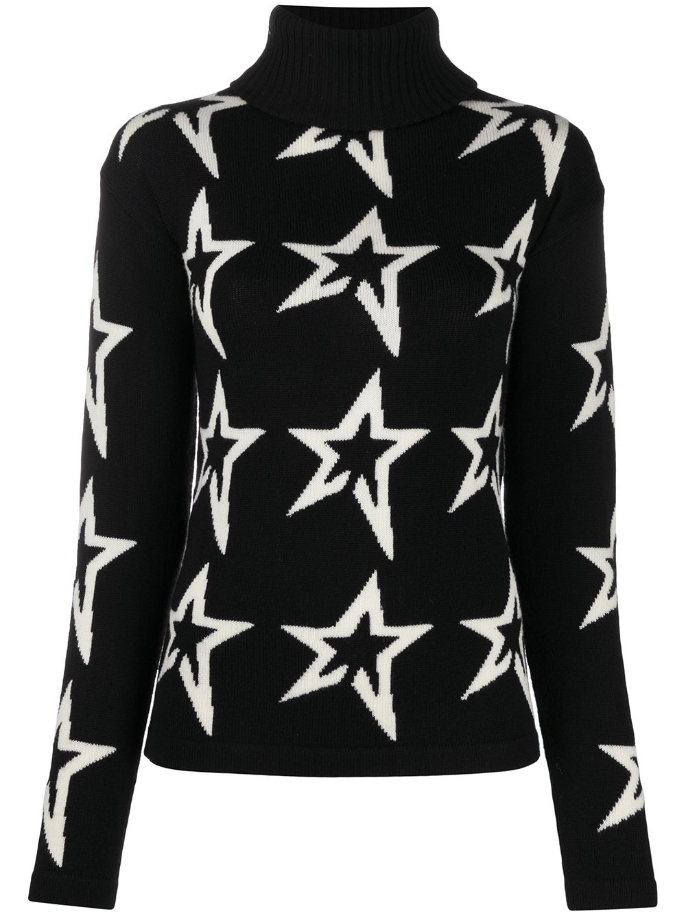 Perfect Moment Rollkragenpullover mit Print - Schwarz von Perfect Moment