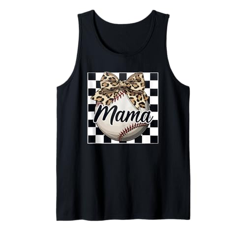 Baseball-Mama mit niedlichem Leopardenmuster und Tank Top Baseball-Mama mit niedlichem Leopardenmuster und Tank Top von Perfect Sports Outfit Spor Fan Outfit Team Support