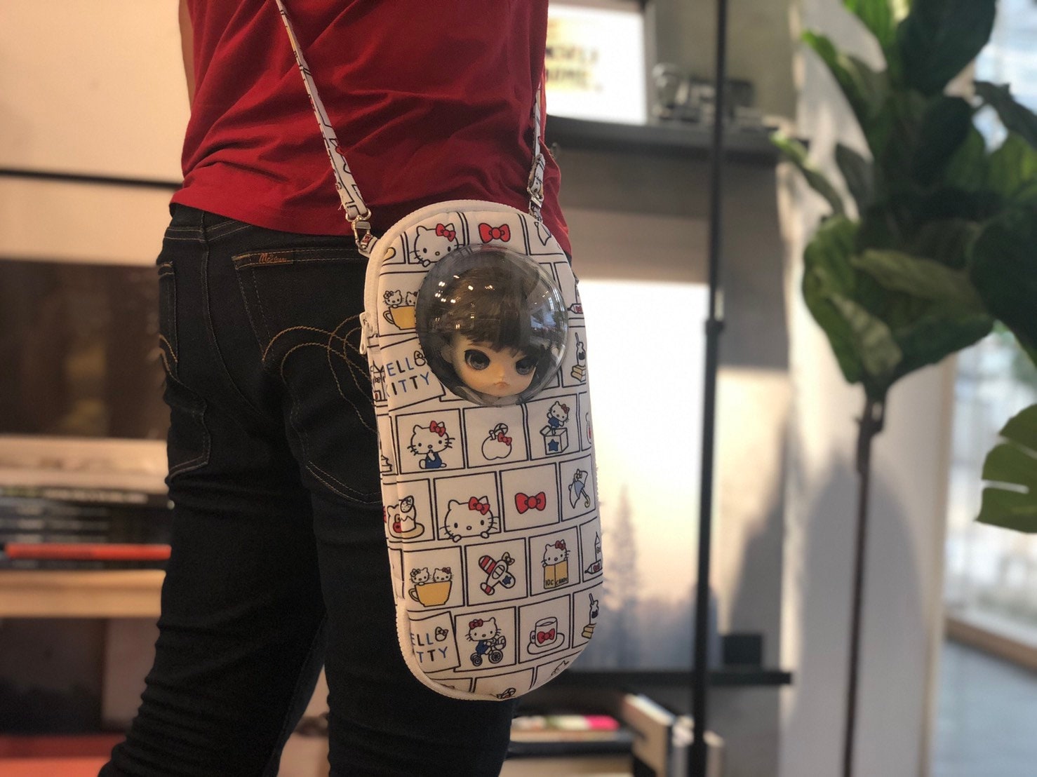 Tragetasche Reiserucksack Für Blythe Carrier Travel Bag Portable Schultertasche Puppen Zubehör von Perfect2Design