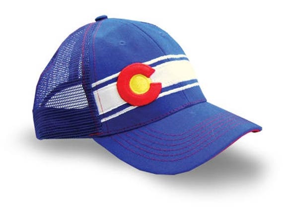 Colorado State Flagge Trucker Baseballkappe - Verstellbarer Verschluss Verkaufsschlager Colorado State Flagge Trucker Baseballkappe - Verstellbarer Verschluss Verkaufsschlager von PerfectColoradoHats