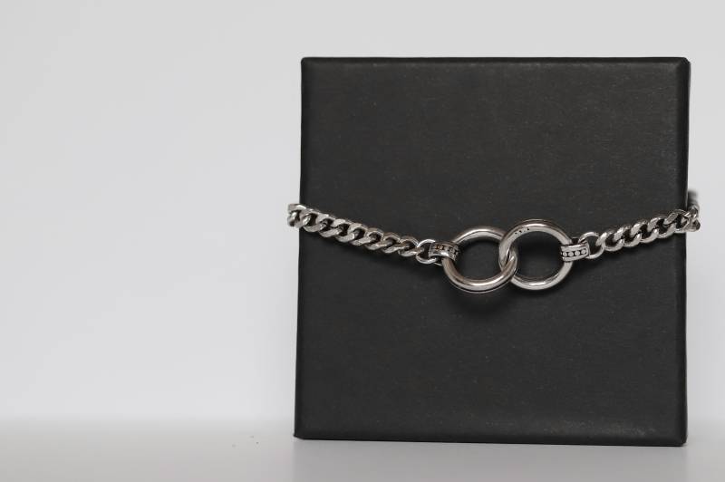 Zwei Kreise Silber Armband Valentinstag Charm Freundschaftsarmbänder Custom Beste Freundin Geschenk Schmuck von PerfectPresentStore