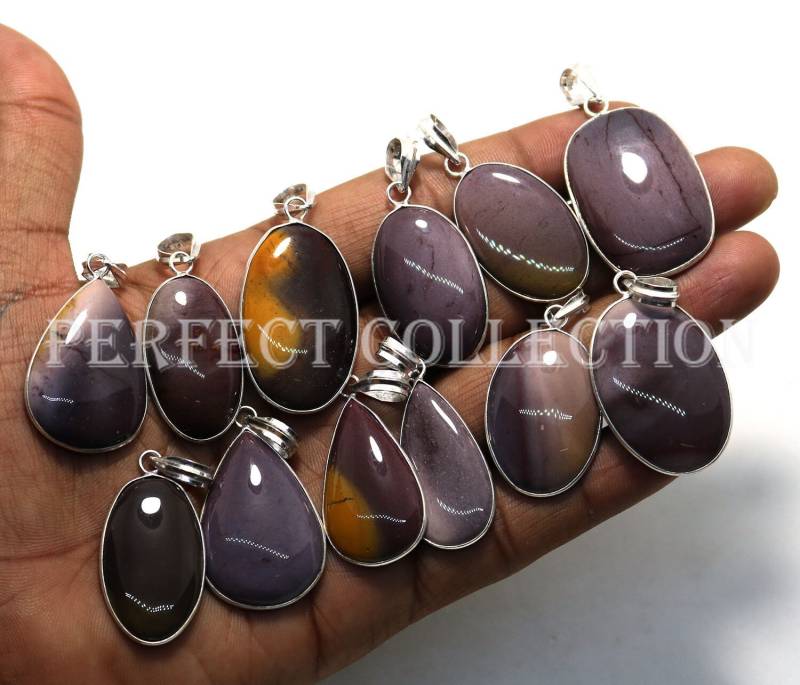 Roter Mookait Jaspis Anhänger Handgefertigte 925 Sterling Silber Lünette von PerfectcollectionIN