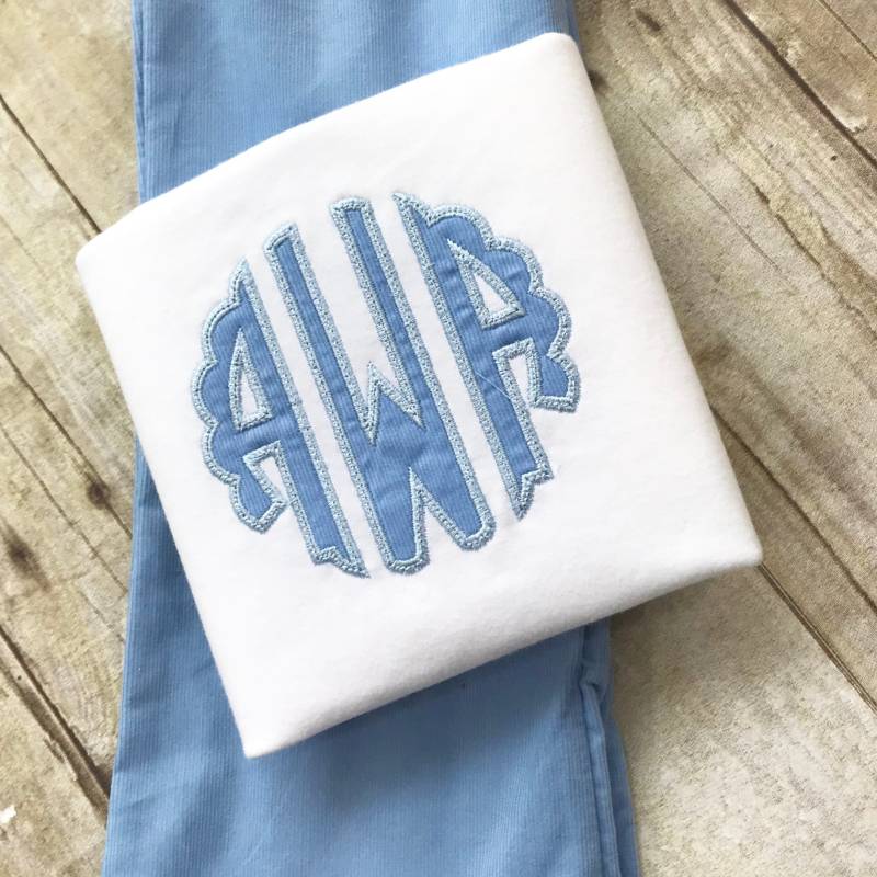 Winter Monogrammiert Shirt Oder Outfit - Personalisiert Blaue Cord Kind-Herbst-Outfit Monogrammed von PerfectlyPlayfulShop
