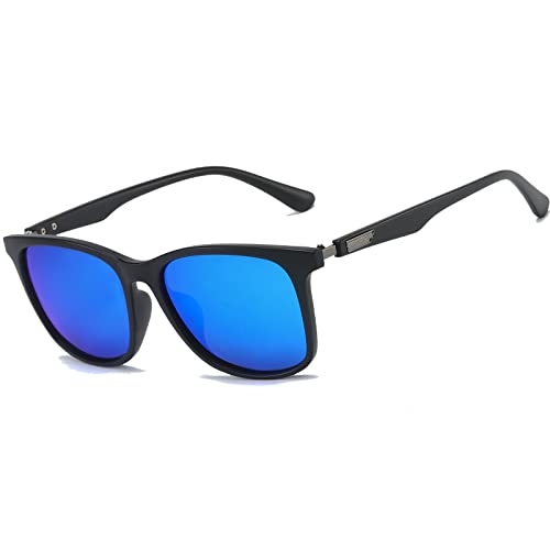 Polarisierte Sonnenbrille Herren/Damen, Vintage Elegant Brillengestell Klassisch, HD-Pilotobjektive; Outdoor-Sportarten,Golf,Fahren,Angeln,Reisebrille Mode Sonnenbrille (【WD2】Blauer Flügel) von Perfectmiaoxuan