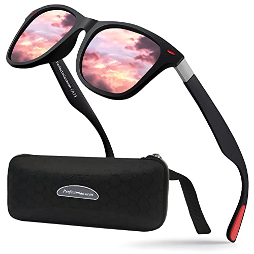 Perfectmiaoxuan Polarisiert Sonnenbrille Herren Damen Retro Klassische für angeln autofahren fahrradbrille Sommer Reisen Ferien Vintage sportsonnenbrillen uv schutz von Perfectmiaoxuan