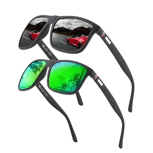 Perfectmiaoxuan Polarisierte Sonnenbrille Herren/Damen ; Vintage/Klassisch/Elegant Brillengestell; HD-Pilotobjektive; Golf/Fahren/Angeln/Reisebrille/Outdoor-Sportarten Mode Sonnenbrille von Perfectmiaoxuan