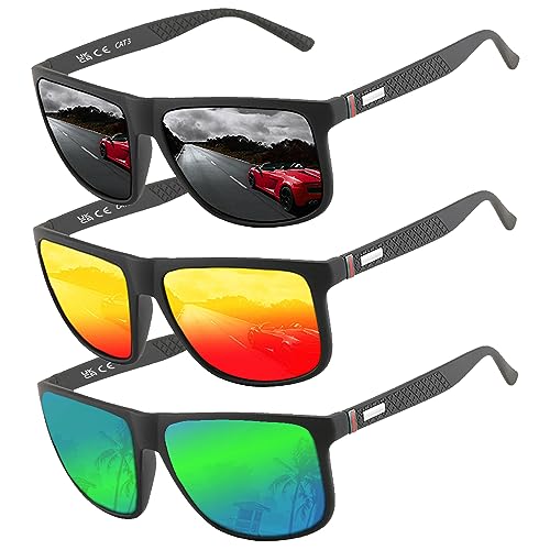 Perfectmiaoxuan Polarisierte Sonnenbrille Herren/Damen ; Vintage/Klassisch/Elegant Brillengestell; HD-Pilotobjektive; Golf/Fahren/Angeln/Reisebrille/Outdoor-Sportarten Mode Sonnenbrille von Perfectmiaoxuan