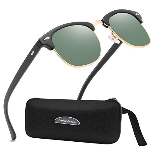 Perfectmiaoxuan Polarisiert Sonnenbrille Herren Damen Retro Klassische für angeln autofahren fahrradbrille Sommer Reisen Ferien Vintage sportsonnenbrillen uv schutz von Perfectmiaoxuan