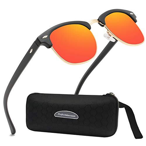 Perfectmiaoxuan Polarisiert Sonnenbrille Herren Damen Retro Klassische für angeln autofahren fahrradbrille Sommer Reisen Ferien Vintage sportsonnenbrillen uv schutz von Perfectmiaoxuan