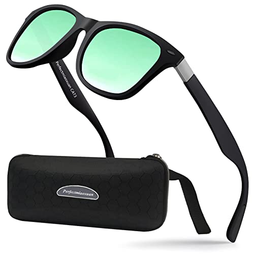 Perfectmiaoxuan Polarisiert Sonnenbrille Herren Damen Retro Klassische für angeln autofahren fahrradbrille Sommer Reisen Ferien Vintage sportsonnenbrillen uv schutz von Perfectmiaoxuan