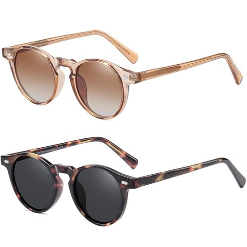 Perfectmiaoxuan Polarisierte Sonnenbrille Herren Damen für Autofahren Radfahren Angeln Sommer Reisen Urlaub Leichte TR90 Retro Rechteckig Pilotenbrille UV-Schutz von Perfectmiaoxuan
