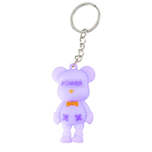 Perfekto24 Schlüsselanhänger Bär - Key Chain - Haustierschlüsselanhänger - Autoschlüsselanhänger - Schlüsselanhänger Bär Motive (Lila) von Perfekto24