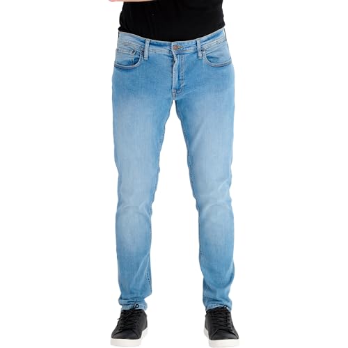 Performance Jeans für Herren Slim Fit mit Stretch (Hellblau 34W/32L) - Sehr Komfortable und Bequeme Slim Fit Stretch Jeans - Herrenhosen für Arbeit und Freizeit von Performance Pants