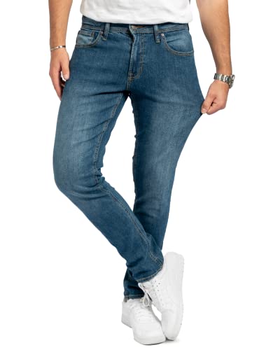 Performance Jeans für Herren in Slim Fit mit Stretch (Medium Blue Denim 28W/32L) - Sehr Komfortable und Bequeme Slim Fit Stretch Jeans für Männer - Herren Jeans für Arbeit & Freizeit von Performance Pants