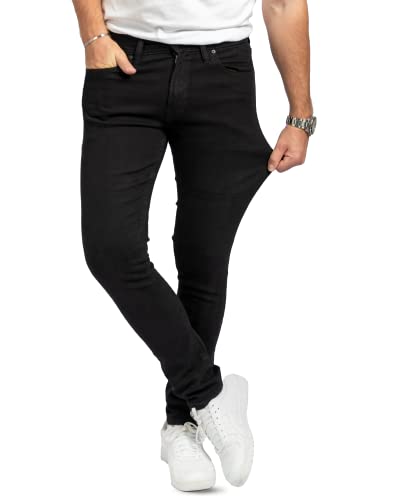 Performance Jeans für Herren in Slim Fit mit Stretch (Schwarz Denim 27W/30L) - Sehr Komfortable und Bequeme Slim Fit Stretch Jeans für Männer - Herren Jeans für Arbeit & Freizeit von Performance Pants