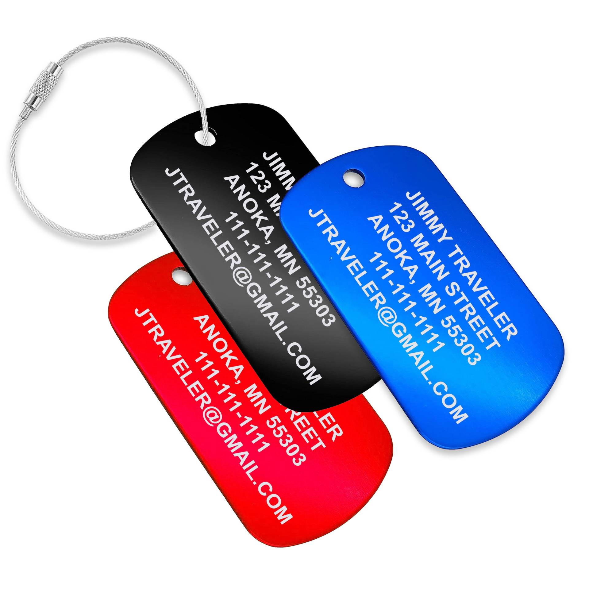 Personalisierte Eloxierte Aluminium Gepäckanhänger Set - Benutzerdefinierte Monogramm Reiseidentifikationszubehör Personalisierte Eloxierte Aluminium Gepäckanhänger Set - Benutzerdefinierte Monogramm Reiseidentifikationszubehör von PerformanceIDs