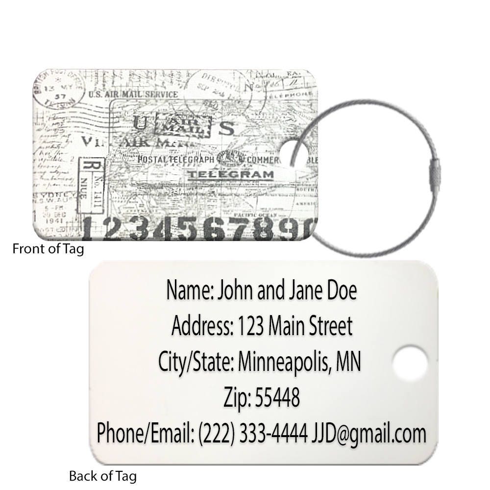 Personalisierte Gepäckanhänger Tsa-Zertifizierter Acryl-Reiseanhänger | 2Er-Pack Personalisierte Gepäckanhänger Tsa-Zertifizierter Acryl-Reiseanhänger | 2Er-Pack von PerformanceIDs