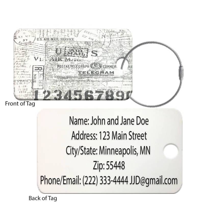 Personalisierte Gepäckanhänger Tsa-Zertifizierter Acryl-Reiseanhänger | 2Er-Pack Personalisierte Gepäckanhänger Tsa-Zertifizierter Acryl-Reiseanhänger | 2Er-Pack von PerformanceIDs