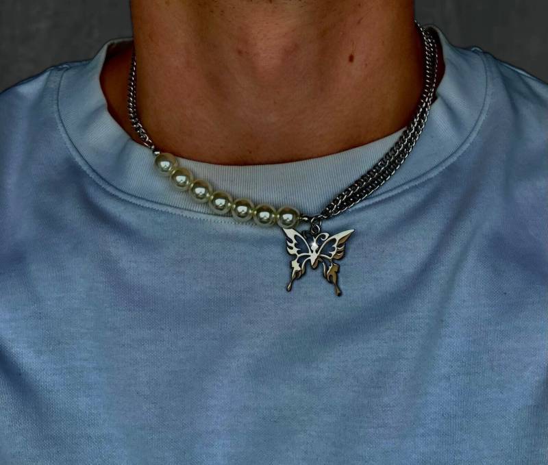 Perlenkette Mit Schmetterlingsanhänger von PericeShop