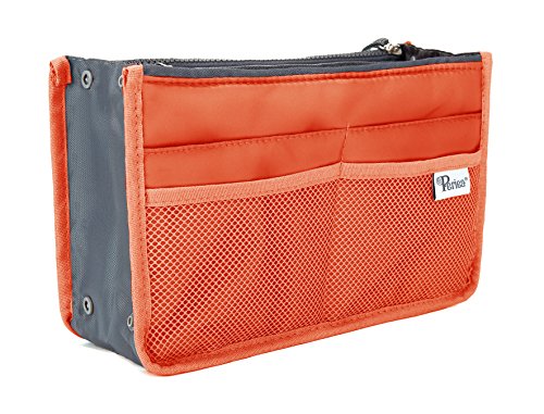 Periea Handtaschen-Organizer - Taschen Organisator - Chelsy - Klein, Mittel & Groß (Korallenrot, Groß) von Periea