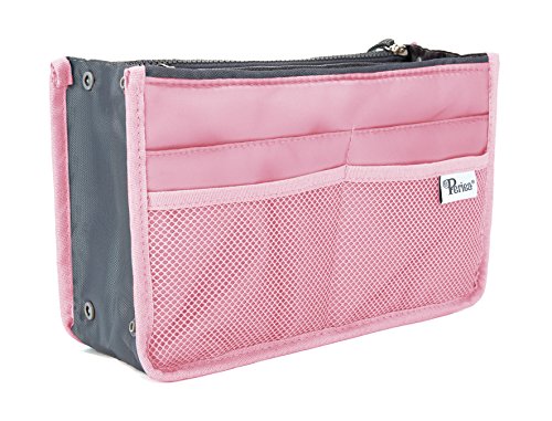 Periea Handtaschen Organizer - Taschen Organisator - Chelsy - Klein, Mittel & Groß (Rosa, Mittel) von Periea