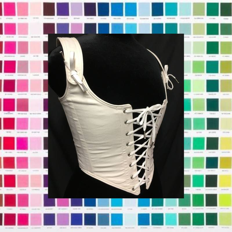 Jede Benutzerdefinierte Farbe Ren Faire Korsett-Wählen Sie Jede Vorne Und Hinten Schnürung Renaissance Festival Kostüm Dirn Mieder Nach Maß Größe von PeriodCorsets