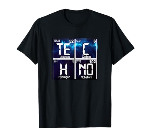 Rave EDM Trance Goa Music Festival TECHNO Herren & Damen T-Shirt von Periodensystem House Raver