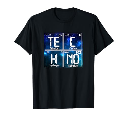 Rave EDM Trance Goa Music Festival TECHNO Herren & Damen T-Shirt Rave EDM Trance Goa Music Festival TECHNO Herren & Damen T-Shirt von Periodensystem House Raver
