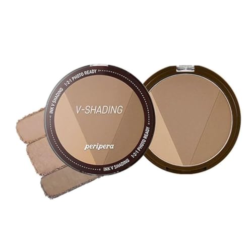 CLIO COSMETICS CO,LTD. Peripera Ink V Face Shading Contour 3 Farben für lang anhaltenden Effekt, Shadow Rouge, Make-up Puder, Kakaobraun CLIO COSMETICS CO,LTD. Peripera Ink V Face Shading Contour 3 Farben für lang anhaltenden Effekt, Shadow Rouge, Make-up Puder, Kakaobraun von Peripera