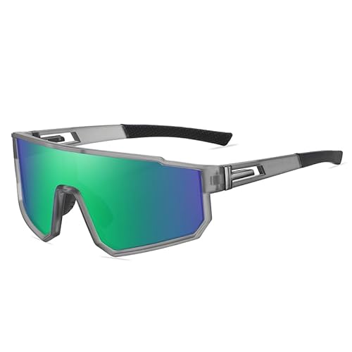 Perkanion Schnelle Brille Herren Polarisiert - Fahrradbrille mit UV Schutz Windschutz Rennrad Fahrrad MTB Rave Sport Sonnenbrille von Perkanion