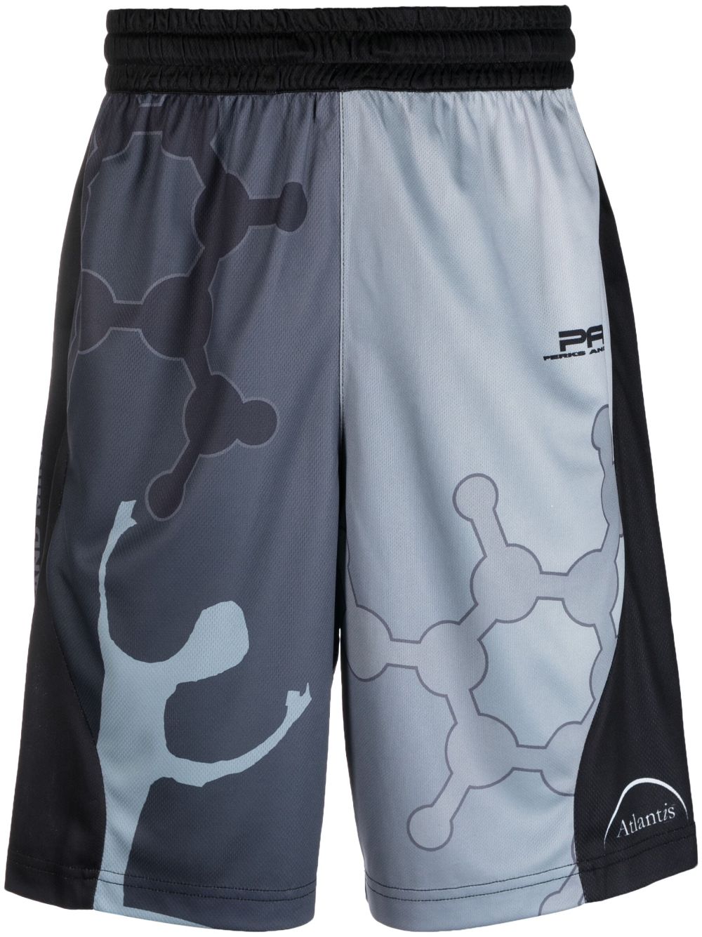 Perks And Mini Shorts mit grafischem Print - Grau von Perks And Mini