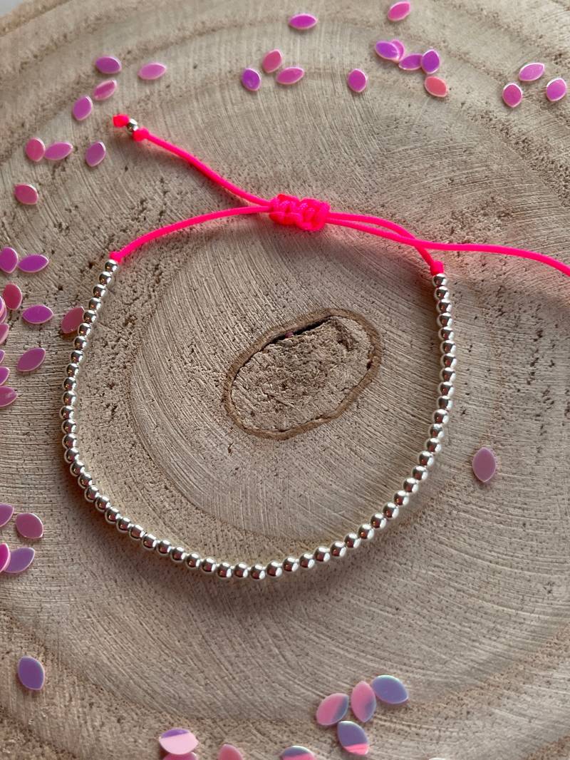 925 Sterling Silber Makramee Neon von PerlaHandgemacht